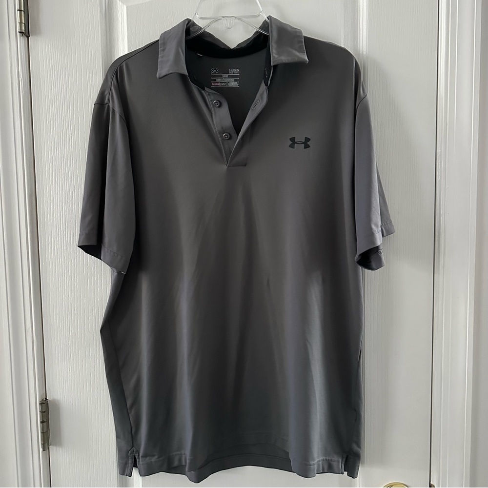 Men’s Under Armour Gray Polo Shirt